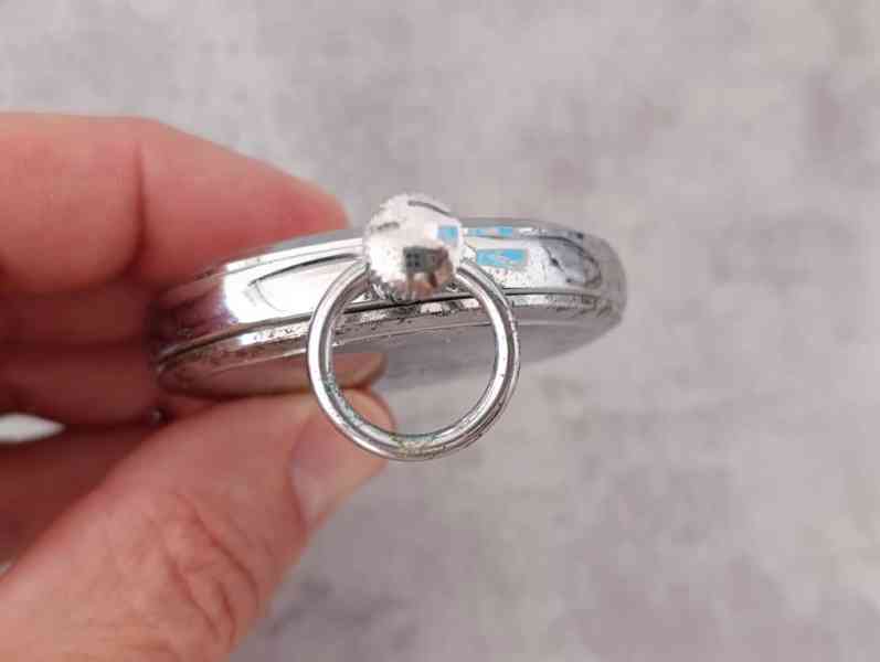 Zajímavé staré německé kapesní stopky Junghans 1/10s. - foto 13