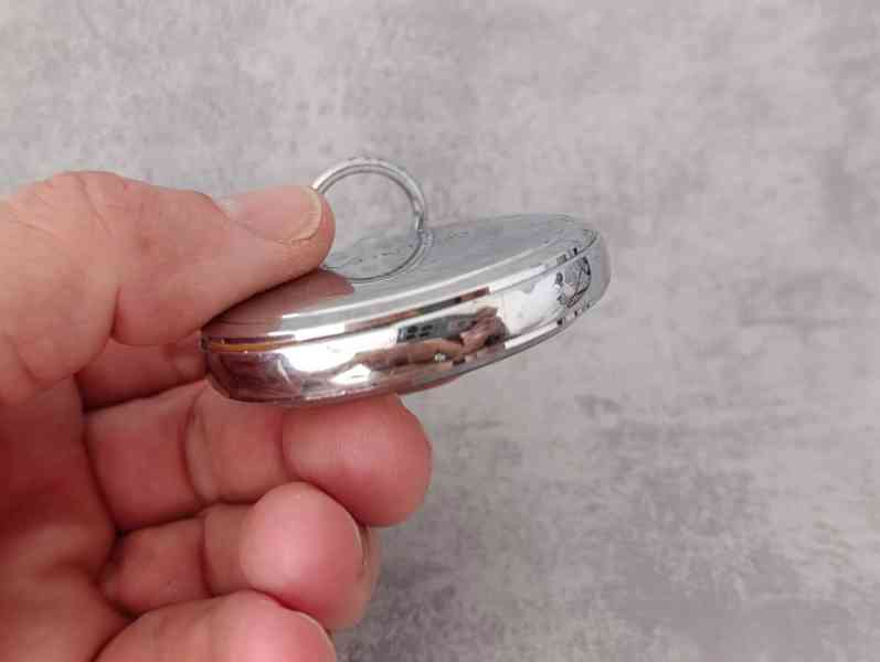 Zajímavé staré německé kapesní stopky Junghans 1/10s. - foto 14