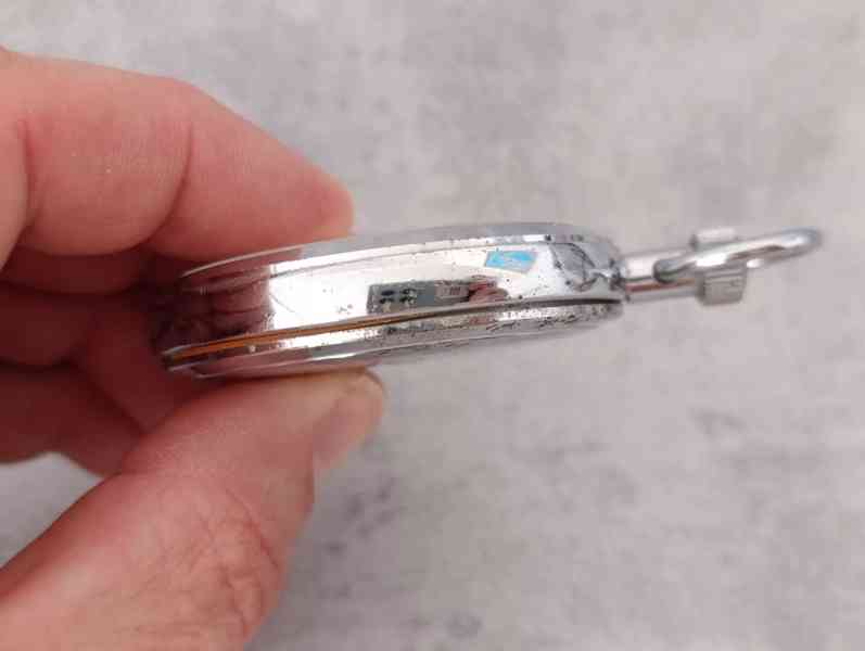 Zajímavé staré německé kapesní stopky Junghans 1/10s. - foto 10