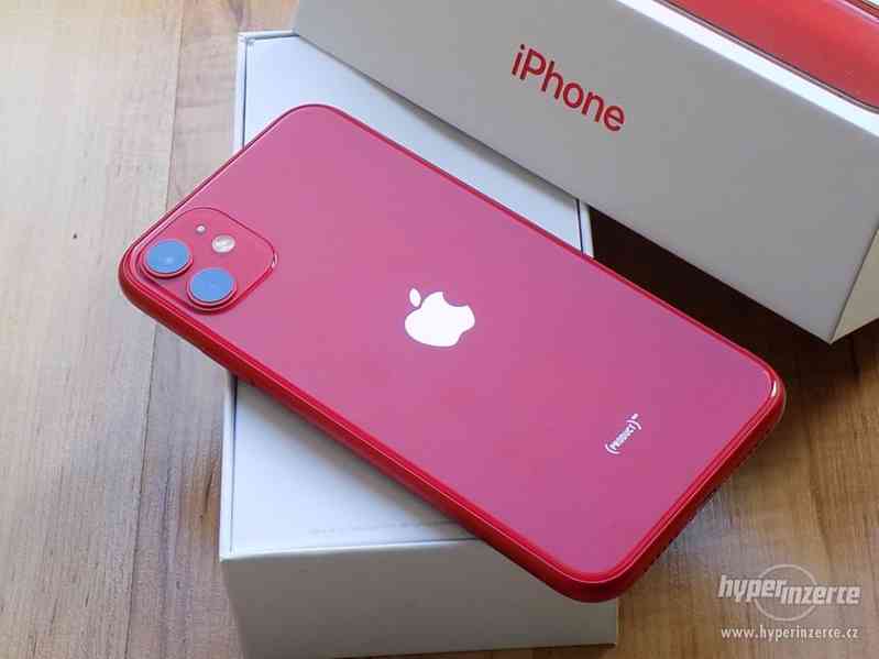 APPLE iPhone 11 128GB Red - ZÁRUKA - TOP STAV !! - foto 6
