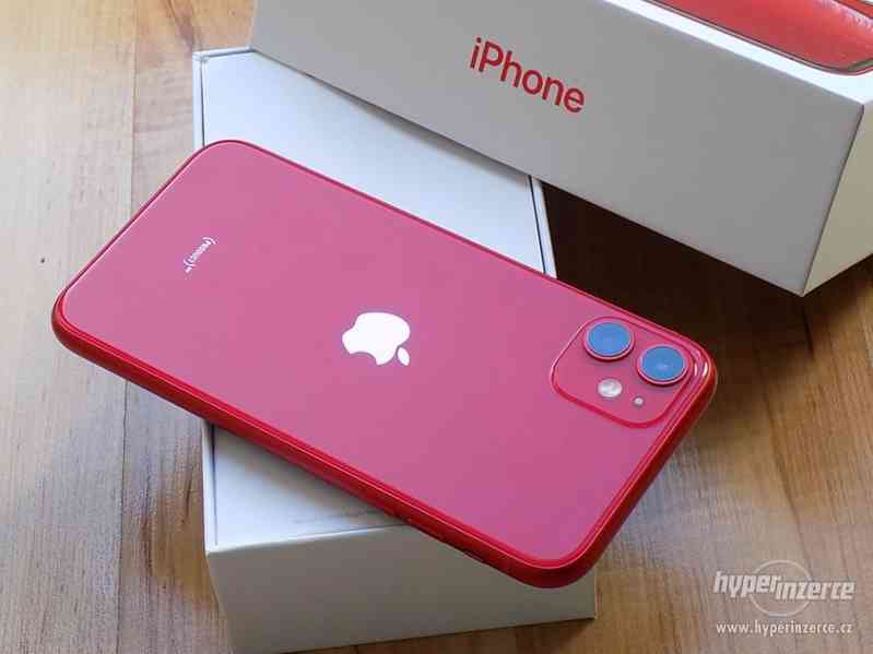 APPLE iPhone 11 128GB Red - ZÁRUKA - TOP STAV !! - foto 7