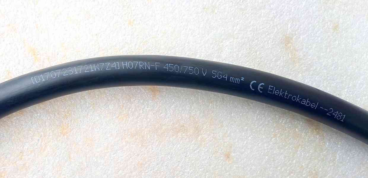 Gumový kabel 5x4 - foto 3