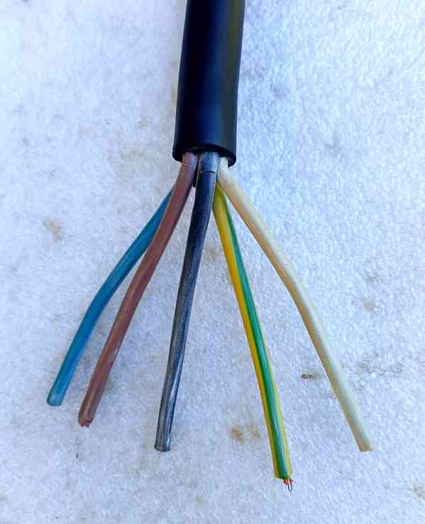 Gumový kabel 5x4 - foto 2