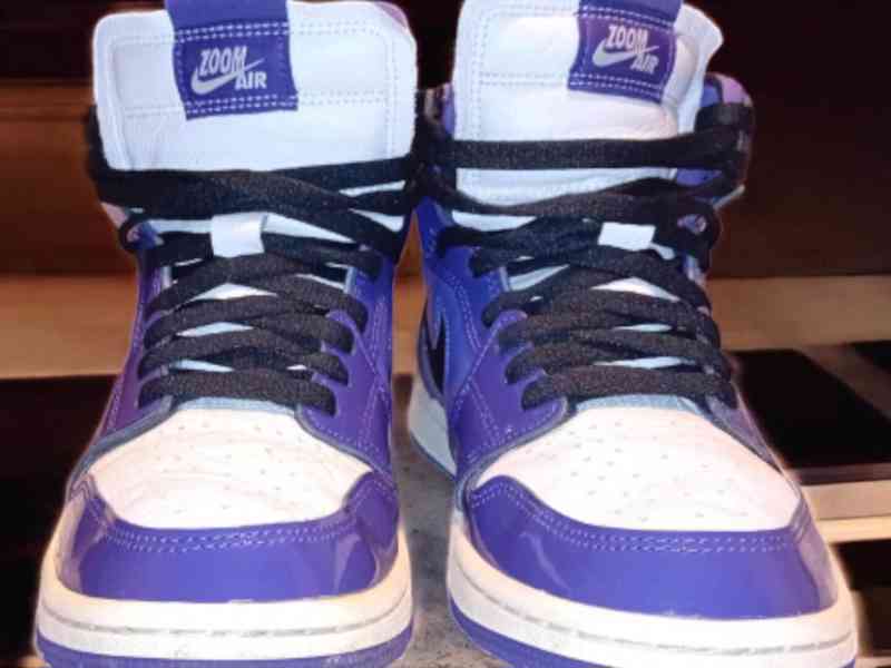 Tenisky Air Jordan 1 High Zoom Air CMFT Purple Patent (W) - foto 3