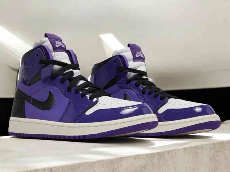 Tenisky Air Jordan 1 High Zoom Air CMFT Purple Patent (W) - foto 5