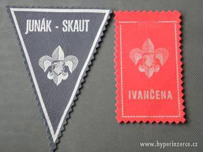 2x vlaječky:Junák-Skaut a Ivančena.Tramp. - foto 1