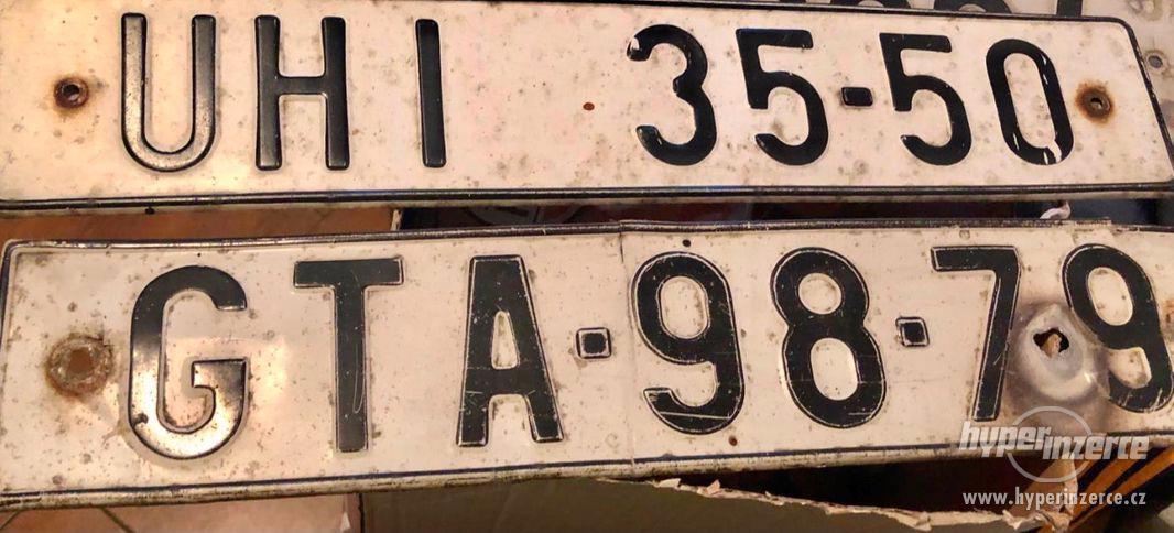 Koupím staré písmenkové značky, SPZ do sbírky ČSSR, ČR a SR - foto 3