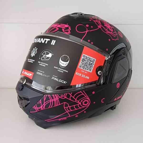 Silniční přilba Ls2 Advant II Sophia Black Pink - foto 2