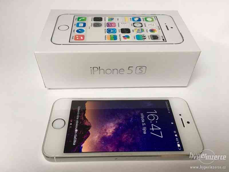 Prodám iPhone 5s 32 GB stříbrný - foto 1