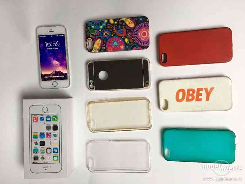 Prodám iPhone 5s 32 GB stříbrný - foto 5