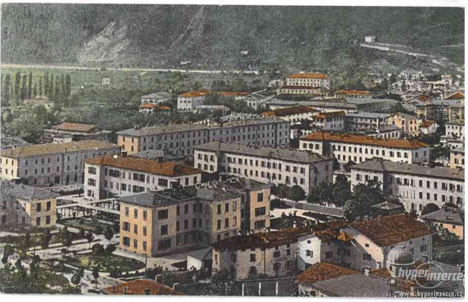 Stará pohlednice Tyroly - Trient - kasárna - RU armáda - foto 1
