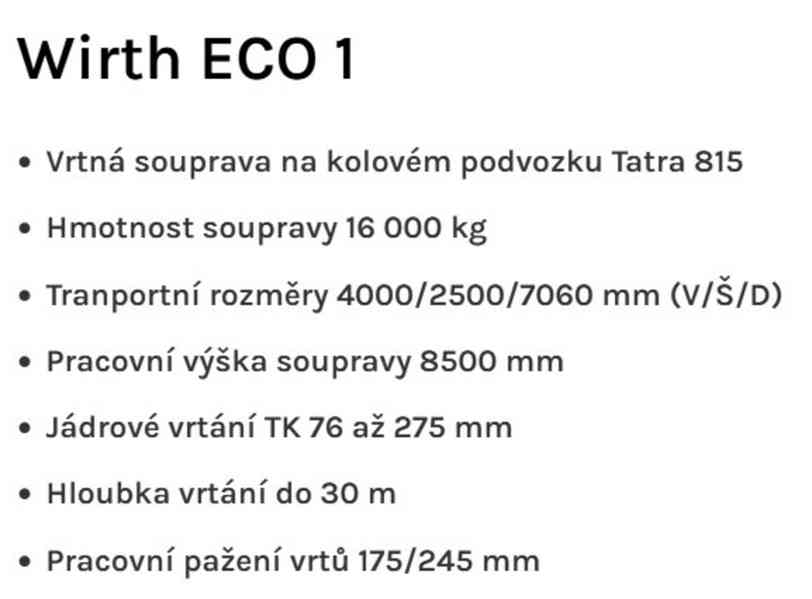875 daNm/30m(150m) vrt Wirth eco1 +6x6 T815 Tatra studny - foto 5
