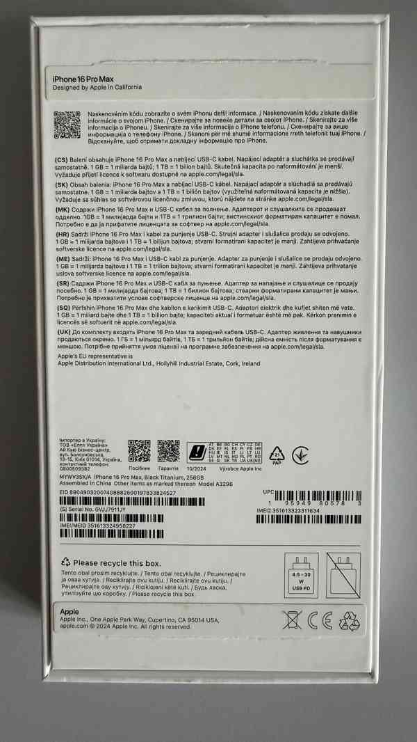 iPhpne 16 PRO MAX 256gb 100% baterie, top stav - foto 3