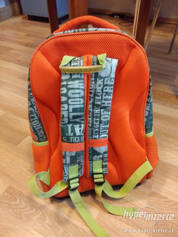 Školní batoh - oranžový - vzor Ovečka Shaun - foto 3