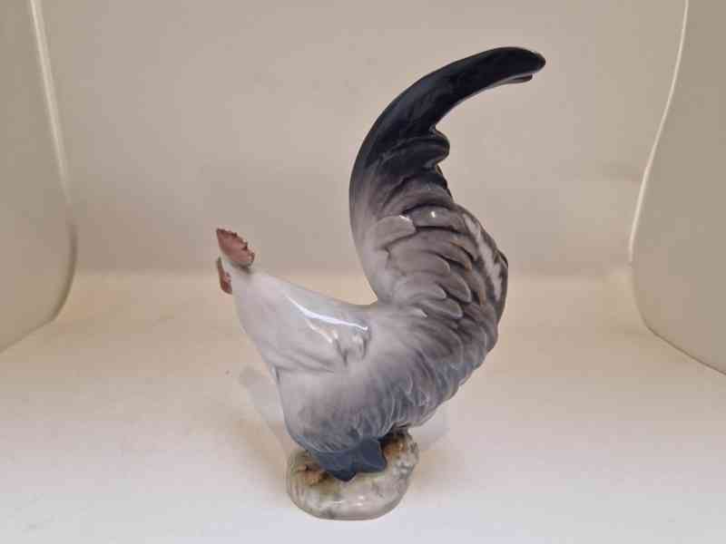 Porcelánová Plastika Kohout Kodaň Copenhagen - foto 4