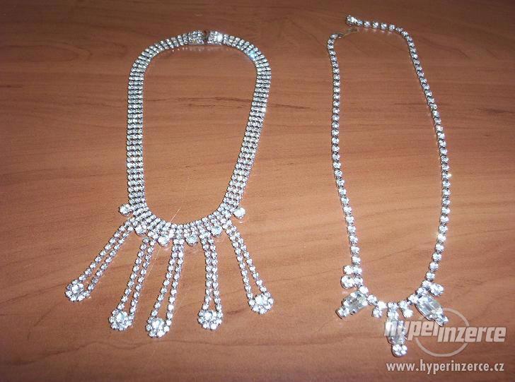 Dva strassové náhrdelníky - foto 1