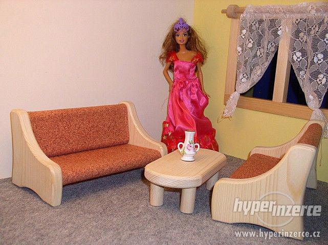 nábytek,sedací souprava pro panenky velikosti berbie - foto 1