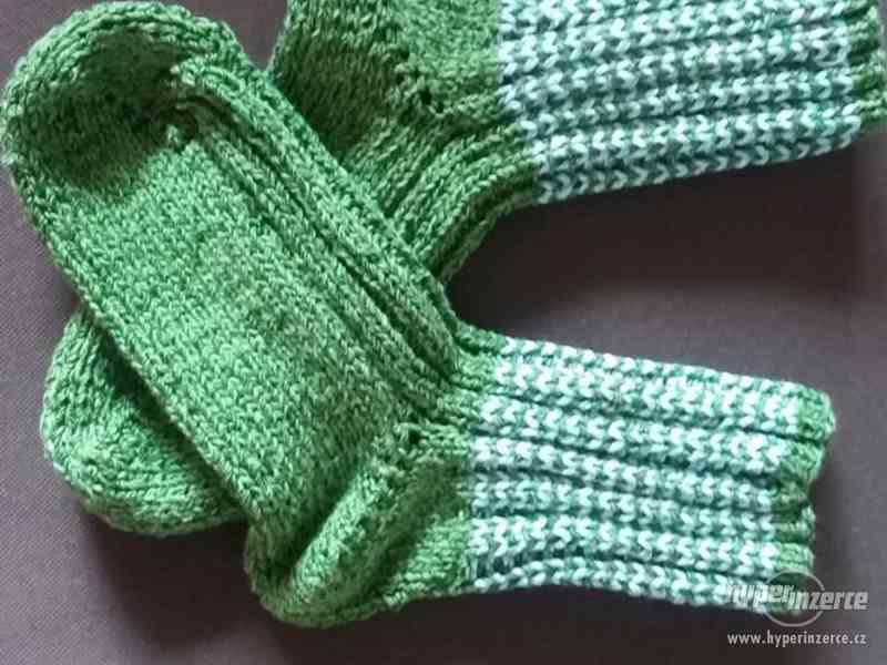 Pletené ponožky - foto 1