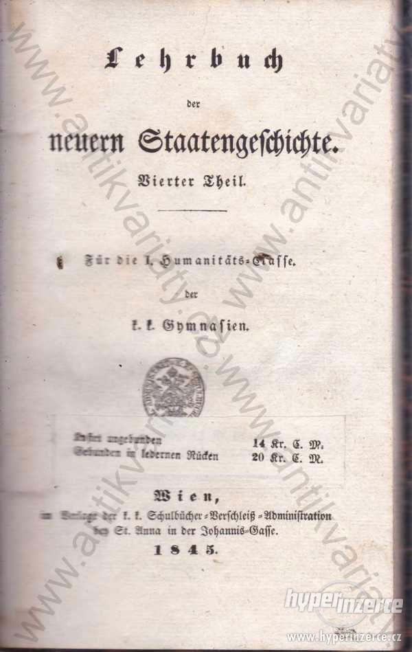 Lehrbuch der neuern Staatengeschichte 1845 - foto 1