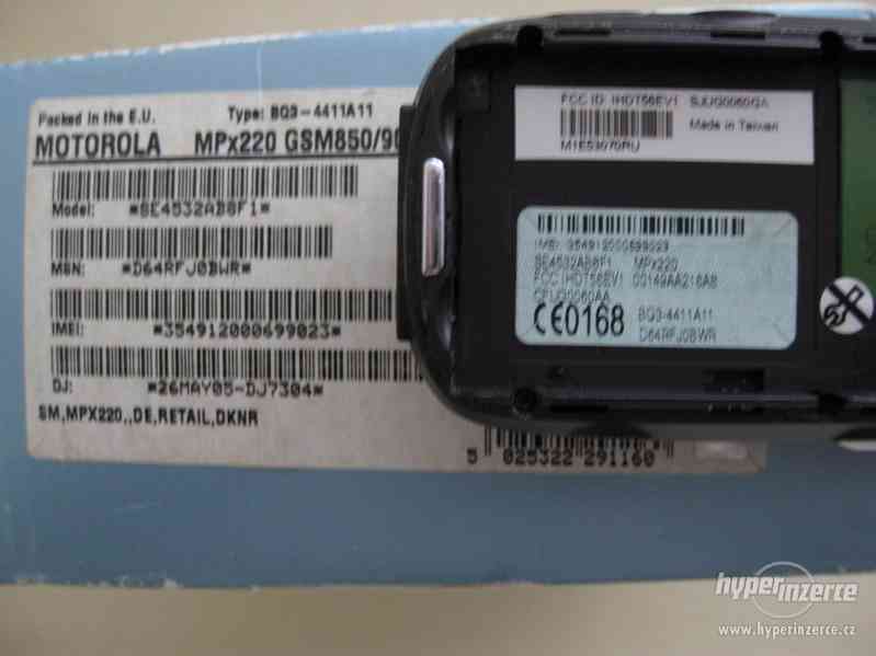Motorola Mpx 220 z r. 2005 od 150,-Kč - foto 13
