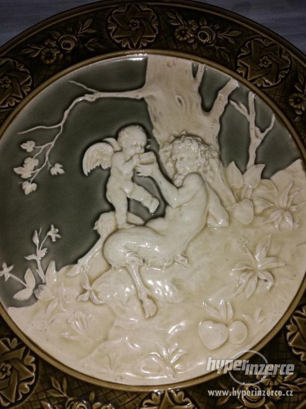 Keramický talíř - antické umění - přelom století - foto 2