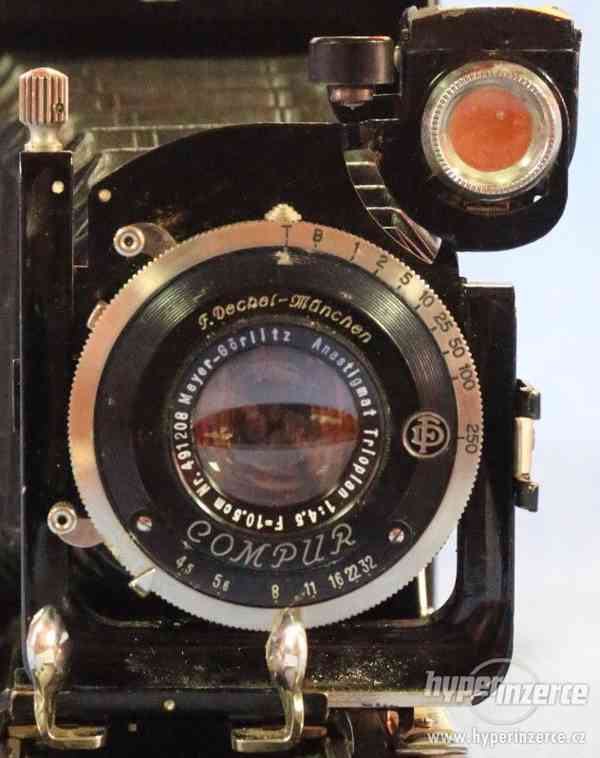 Předválečný deskový fotoaparát 6 x 9 cm - foto 1