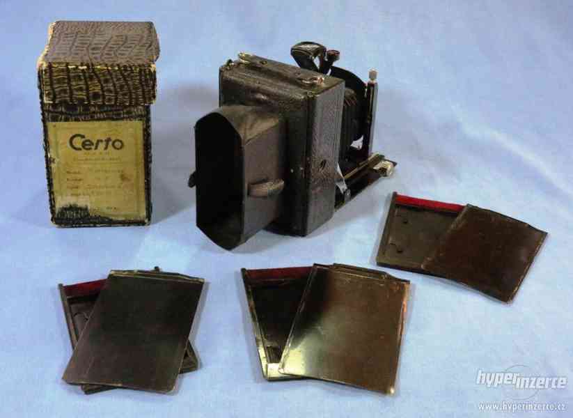Předválečný deskový fotoaparát 6 x 9 cm - foto 7