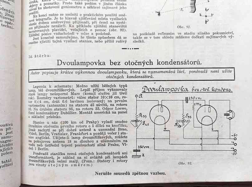 Časopisy ČESKOSLOVENSKÝ RADIOSVĚT, rok 1927 - foto 7
