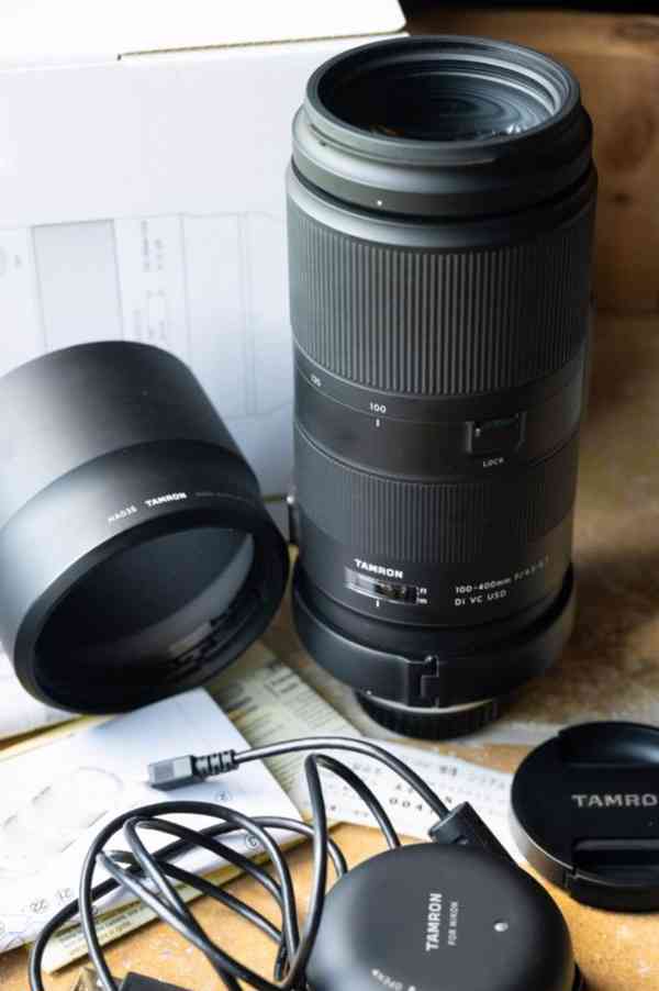 Tamron 100-400 mm pro Nikon + Tap-in USB konzole + patka - foto 2