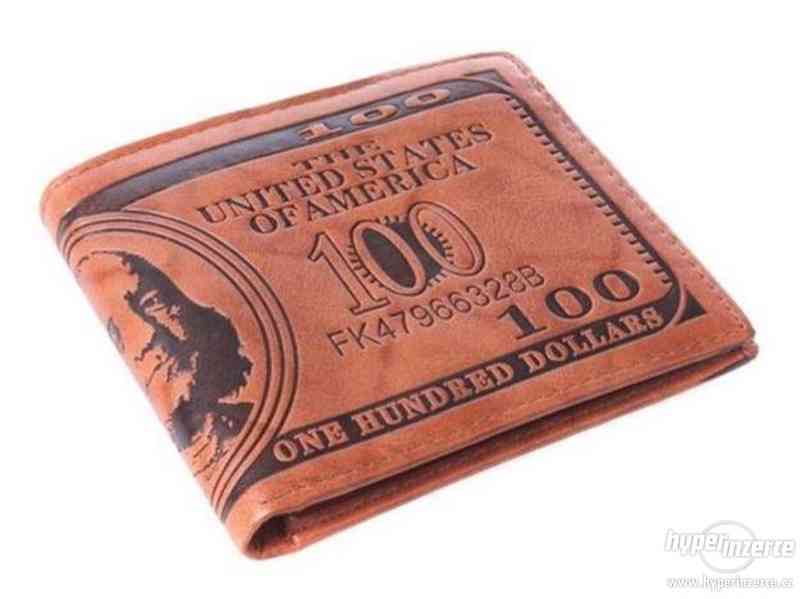 Pánská peněženka / peněženka 100 dolarovka - nová, záruka - foto 2
