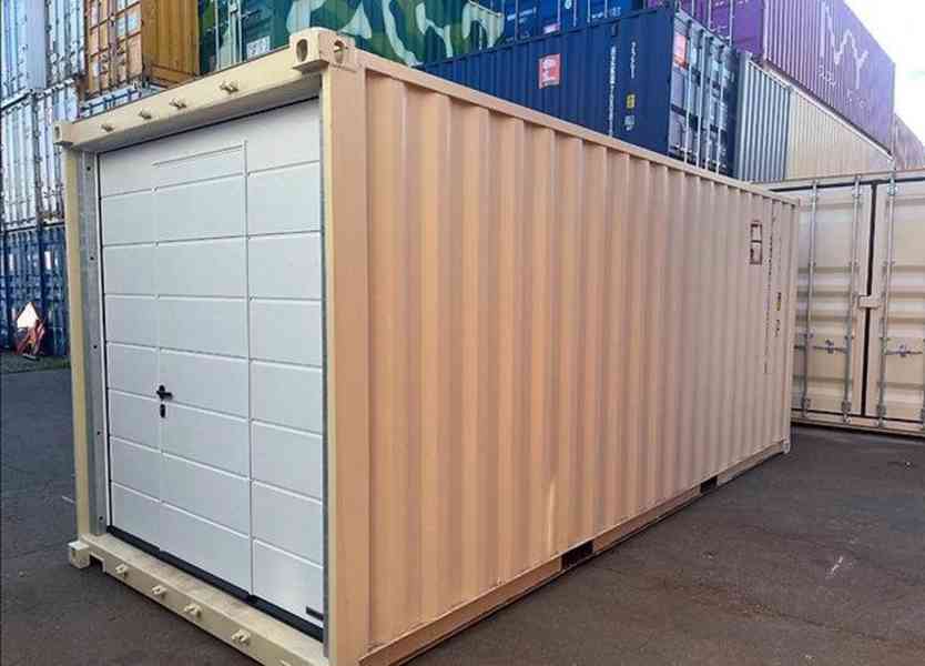 20stopý přepravní kontejner + sekční vrata + okno - foto 3