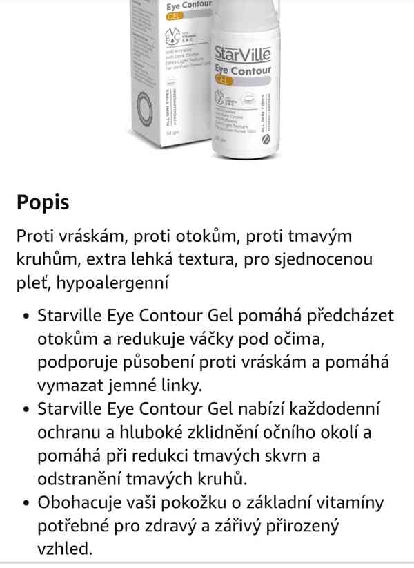 Oční gel hypoalergenní - foto 2