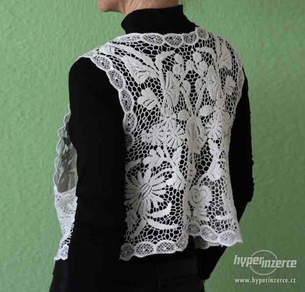 Vesta z gipýrské krajky XXXL - foto 2