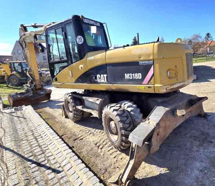 19t bagr opěry SPZ CAT M318 svahovka+3 lopaty - foto 8