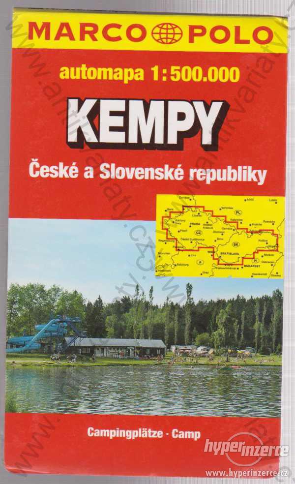 Automapa 1: 500 000, kempy České a Slov. republiky - foto 1