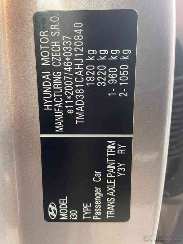 Hyundai i30 1,6 benzin gdi 99kw 1 majitel - foto 7