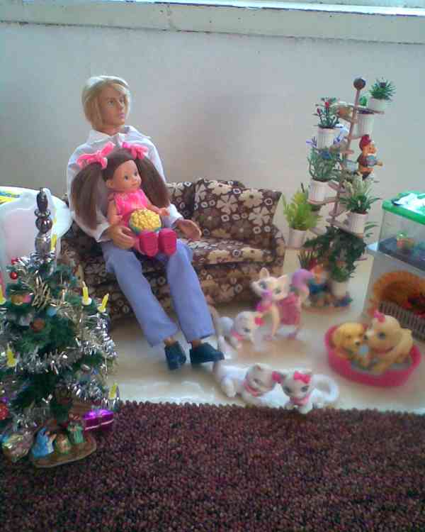 Barbie rodina s obyvákem VELKÁ SLEVA - foto 3