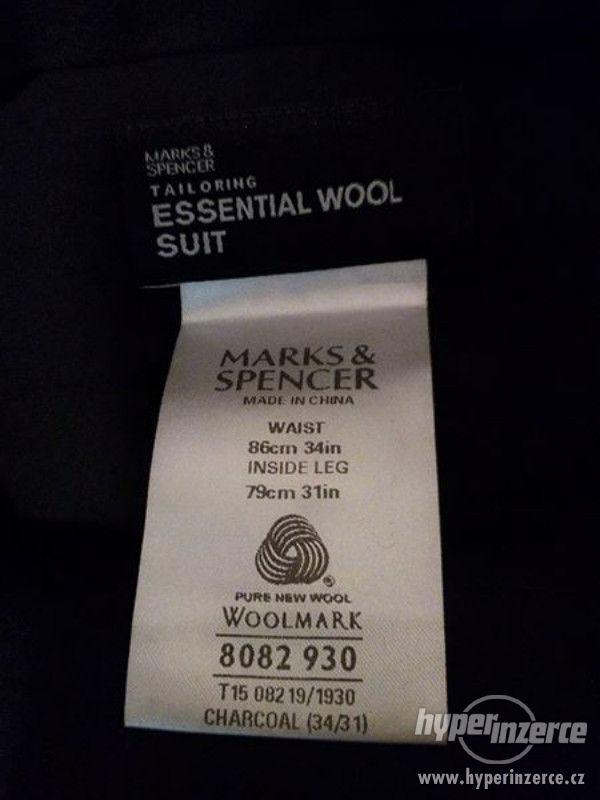 Pánský oblek Marks & Spencer (sako+kalhoty) - foto 4