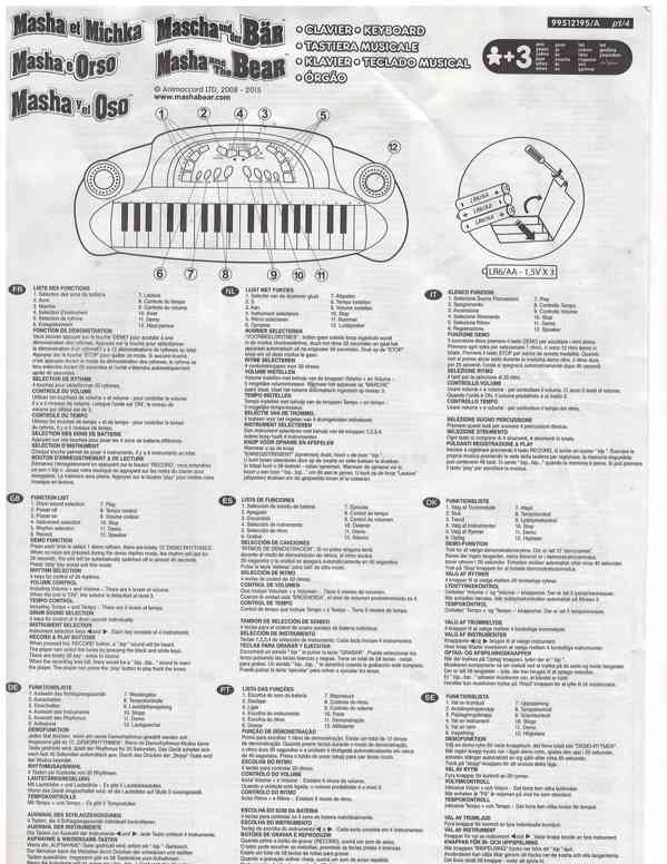 Hudební piano Máša Smoby 510200 - foto 6
