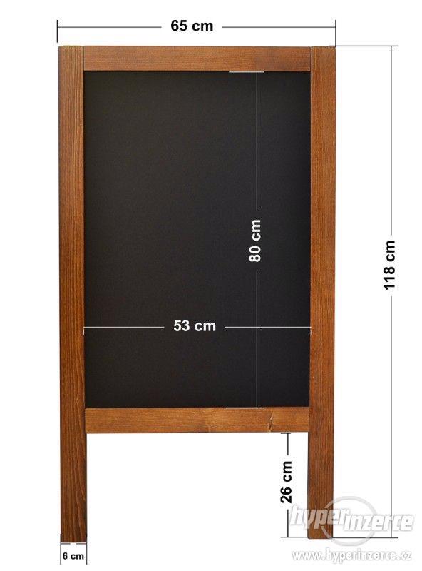 Dřevěné reklamní áčkové tabule 118 x 65 cm - foto 2