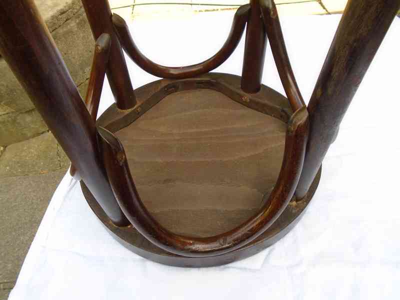 Starožitná barová vyšší židle židlička Ton Thonet 73 pěkná - foto 15