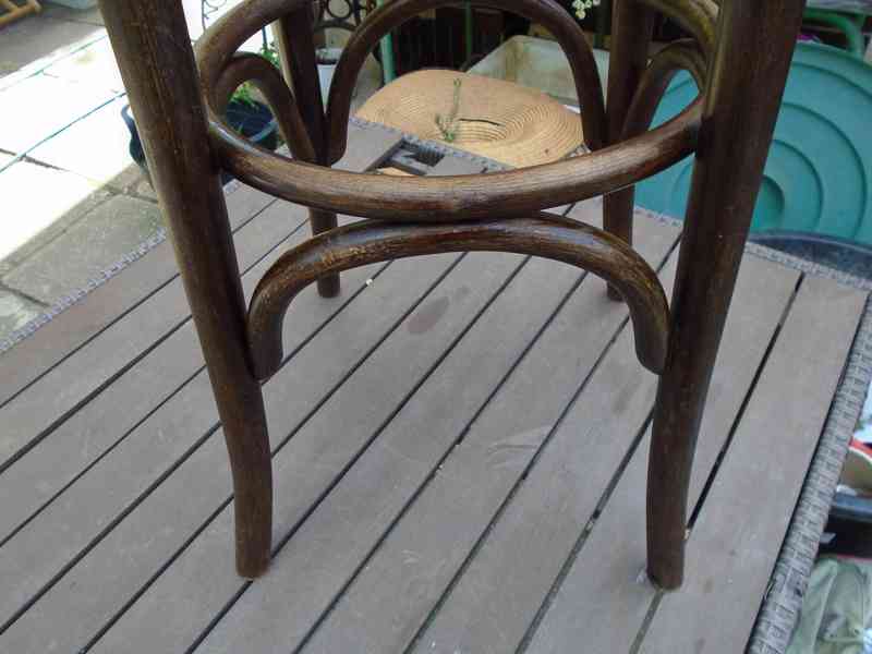 Starožitná barová vyšší židle židlička Ton Thonet 73 pěkná - foto 6