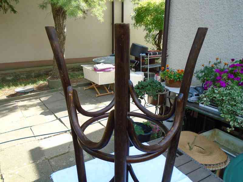 Starožitná barová vyšší židle židlička Ton Thonet 73 pěkná - foto 14