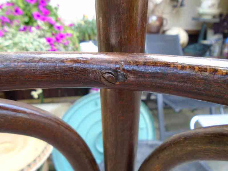 Starožitná barová vyšší židle židlička Ton Thonet 73 pěkná - foto 9