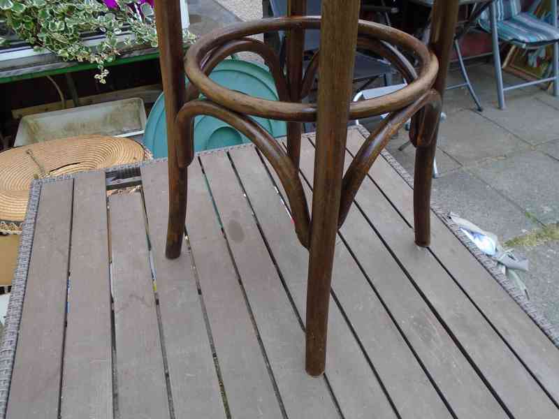 Starožitná barová vyšší židle židlička Ton Thonet 73 pěkná - foto 10