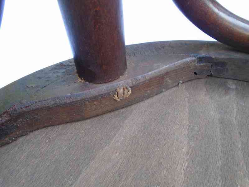 Starožitná barová vyšší židle židlička Ton Thonet 73 pěkná - foto 19