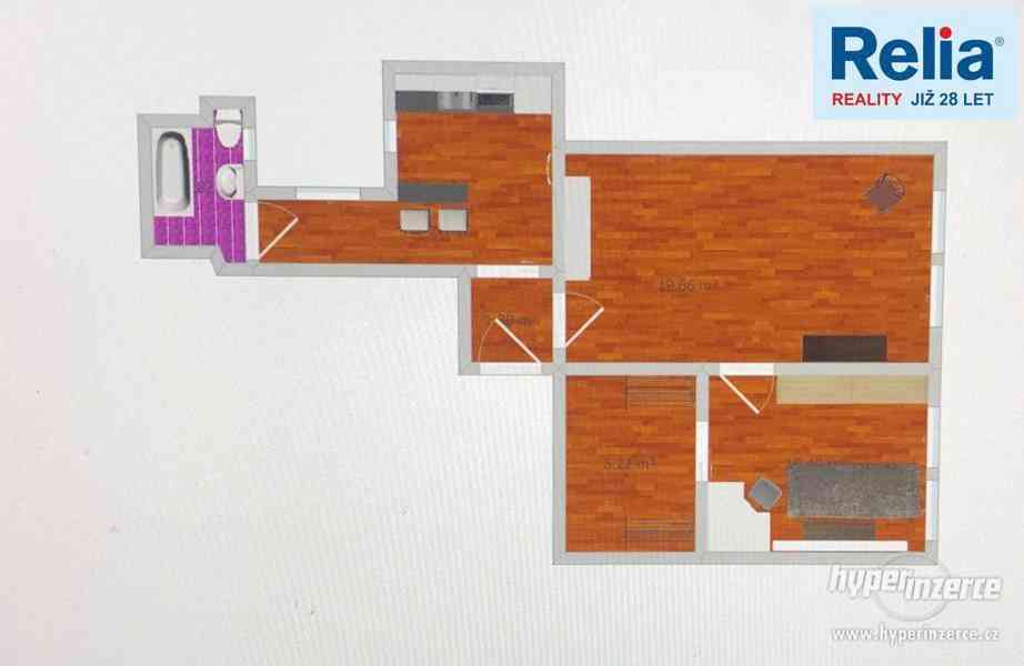 Pronájem bytu 2+1, 57 m2 - Liberec, ul. 5. května - foto 2