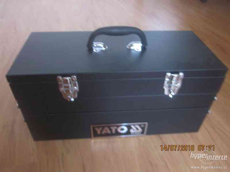 YATO Kufr na nářadí kovový 46 x 20 x 22 cm 5-komorový YT0885 - foto 2