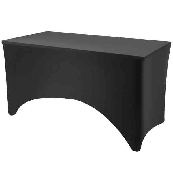 Černé elastické potahy na stoly