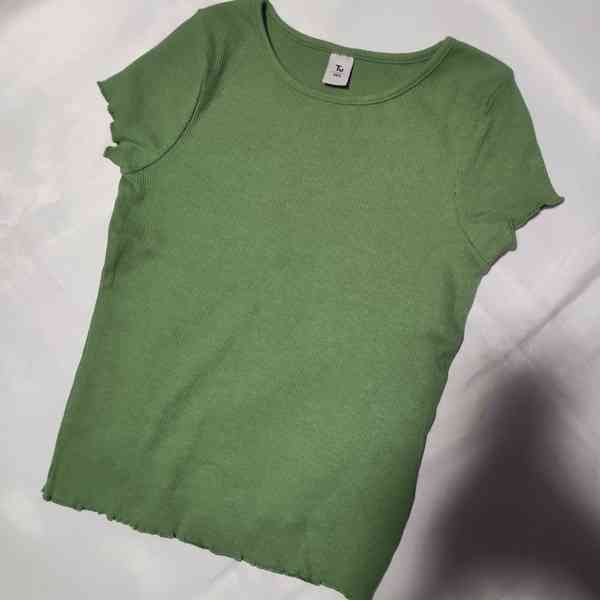 Dětské žebrované tričko, vel. 122 - foto 3